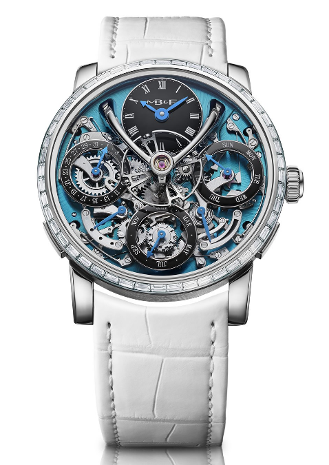 Review MB & F Legacy Machine Perpetual Baguette Diamonds Seddiqi 75th Anniversary watch replica